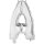 Folienballon Buchstabe A mini 34cm silber