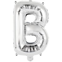 Folienballon Buchstabe B mini 34cm silber