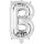Folienballon Buchstabe B mini 34cm silber