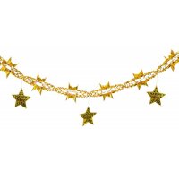 Girlande Happy New Year 3 m, gold, holografisch
