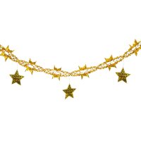 Girlande Happy New Year 3 m, gold, holografisch