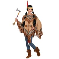 Poncho Indianerin Einheitsgröße
