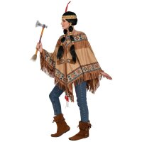 Poncho Indianerin Einheitsgröße