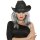 Hut Cowboy mit Strassband schwarz, aus Filz