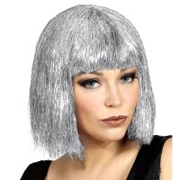 Perücke Glitzy Vegas silber