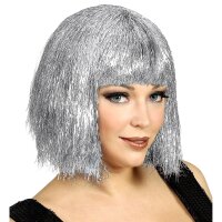 Perücke Glitzy Vegas silber