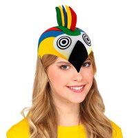 Hut Papagei aus Filz