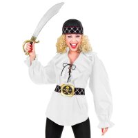Piraten/Renaissance Bluse Weiß, Größe M