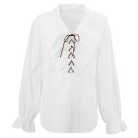 Piraten/Renaissance Bluse Weiß, Größe M