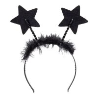 Haarreif Sterne schwarz gold