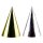 Partyhut 15,5cm Golden Wishes