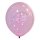 Luftballons Droplets 27,5cm rosa 50er