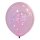 Luftballons Droplets 27,5cm rosa 50er