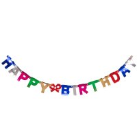 Idena Girlande Happy Birthday 155cm FSC-Mix