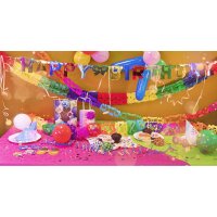 Idena Girlande Happy Birthday 155cm FSC-Mix