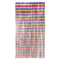 Folienvorhang 200 x 100 cm Regenbogen metallic