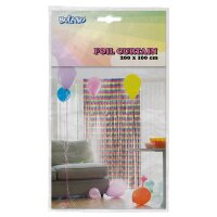 Folienvorhang 200 x 100 cm Regenbogen metallic