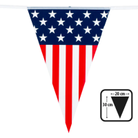 Flaggenbanner USA 6 m 30 x 20 cm