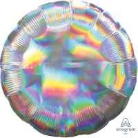 Folienballon Holographic Ø 43cm silber