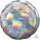 Folienballon Holographic Ø 43cm silber