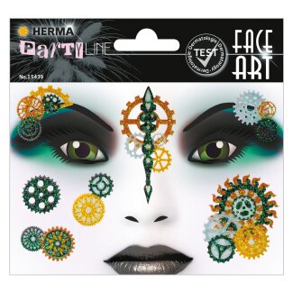 Sticker Face Art Steampunk Marie