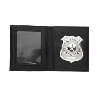 Polizeiabzeichen in Brieftasche