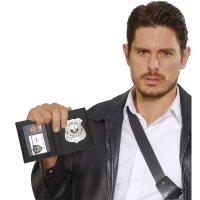 Polizeiabzeichen in Brieftasche
