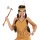 Perücke Indianer-Frau mit Stirnband