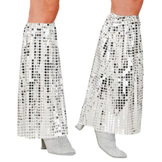 Paillettenstulpen silber The 70s Disco Style