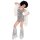 Paillettenstulpen silber The 70s Disco Style