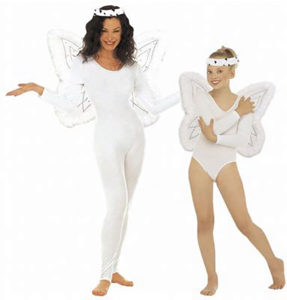 Set Engel One Size für Erwachsene und Kinder Flügel modellierbar