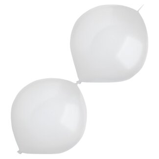 Luftballons E-Link 30cm Pearl frostweiß 50er