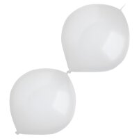 Luftballons E-Link 30cm Pearl frostweiß 50er