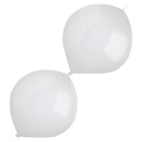 Luftballons E-Link 30cm Pearl frostweiß 50er