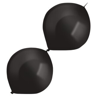 Luftballons E-Link 30cm Pearl schwarz 50er