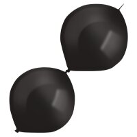 Luftballons E-Link 30cm Pearl schwarz 50er