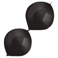 Luftballons E-Link 30cm Pearl schwarz 50er