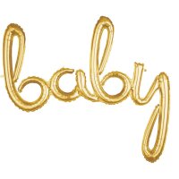 Folienballon Schriftzug Baby gold