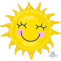 Folienballon SuperShape Sunshine Sun gelb 74x71cm
