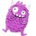 Folienballon Standard Shape Happy Little Monster lila 35x48cm