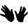 Handschuhe schwarz Einheitsgröße für Erwachsene