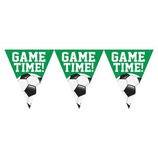 Wimpelkette Game Time Fußball 3,65m