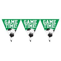 Wimpelkette Game Time Fußball 3,65m