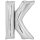 Folienballon Buchstabe K 86cm