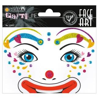 HERMA Sticker Face Art Clown Lotta