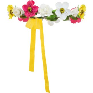 Blumendiadem mit Bändern