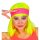 Neon Stirnband neonpink