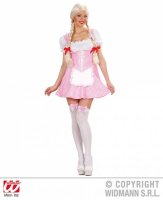Kostüm Mini Dirndl rosa/weiß Set Gr.M