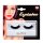 Wimpern schwarz mit Kleber