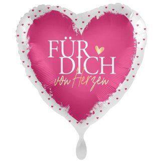 Standard With All My Heart Folienballon PL40 verpackt 43cm